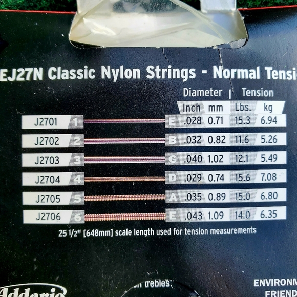 D'Addario EJ27N Nylon Normal Tension Classical Guitar Strings - Picture 4 of 11